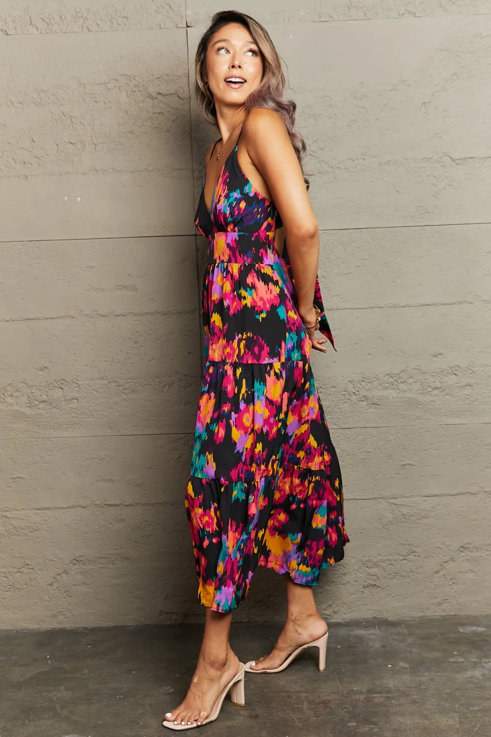 🌺 Cutout Spaghetti Strap Tiered Dress 🌺