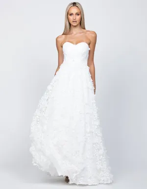 ADELA SWEETHEART PETAL BALL GOWN B41D01L
