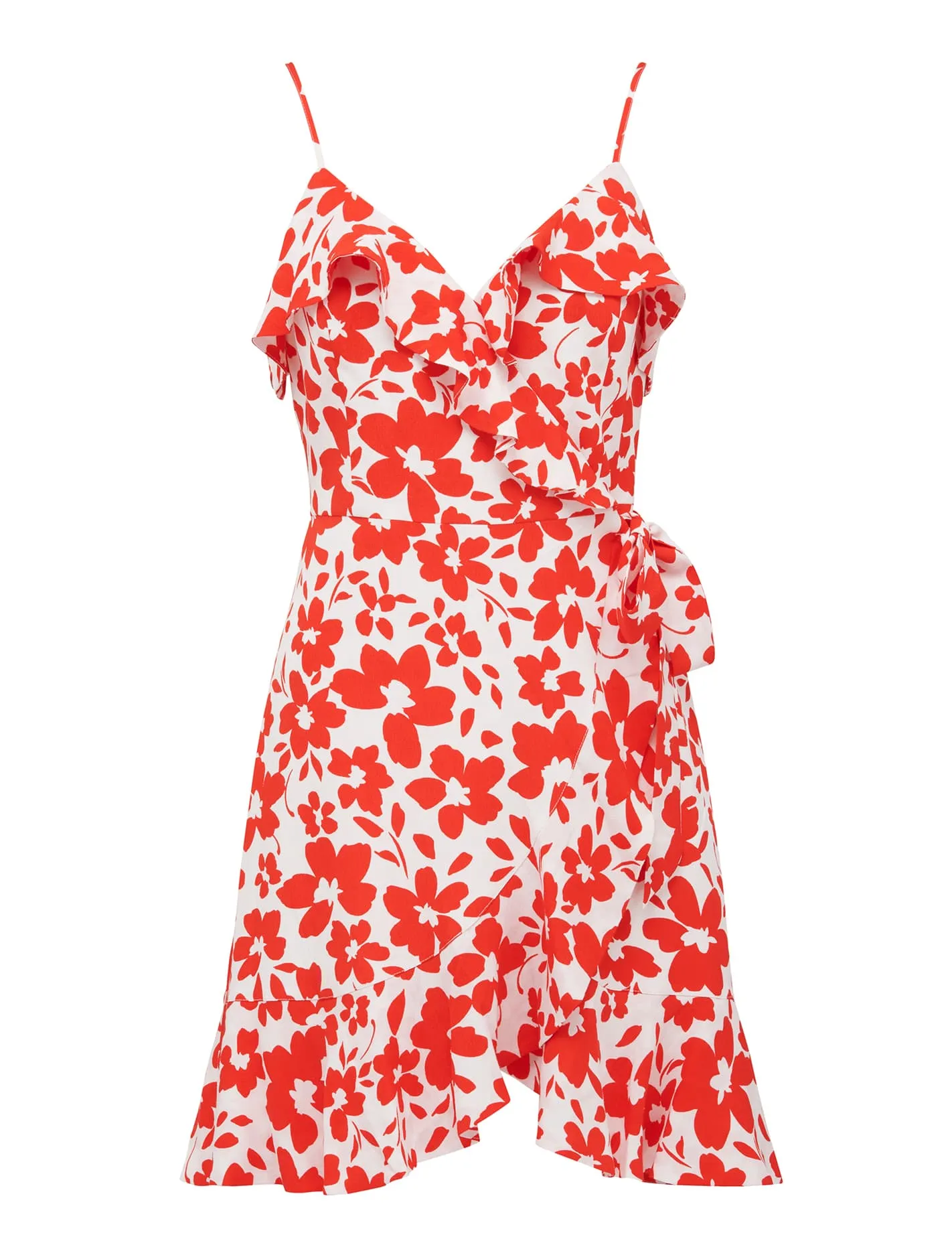Bea Ruffle Wrap Mini Dress