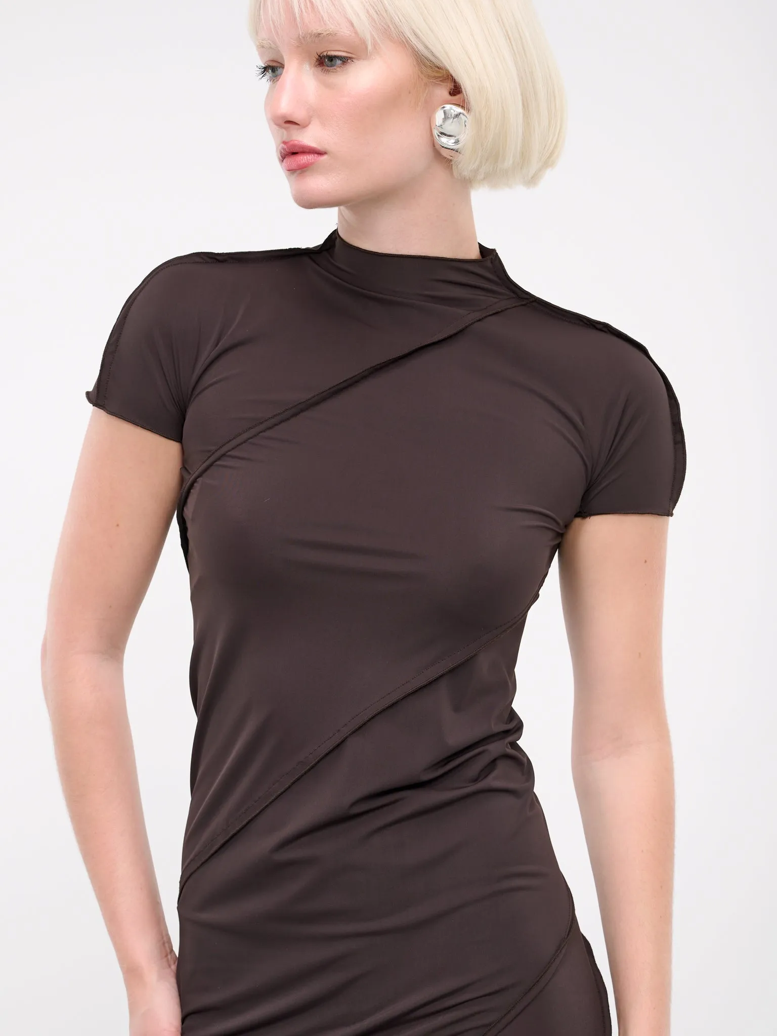 Bias Baby Sleeve Dress (DR50-1E-GANACHE)