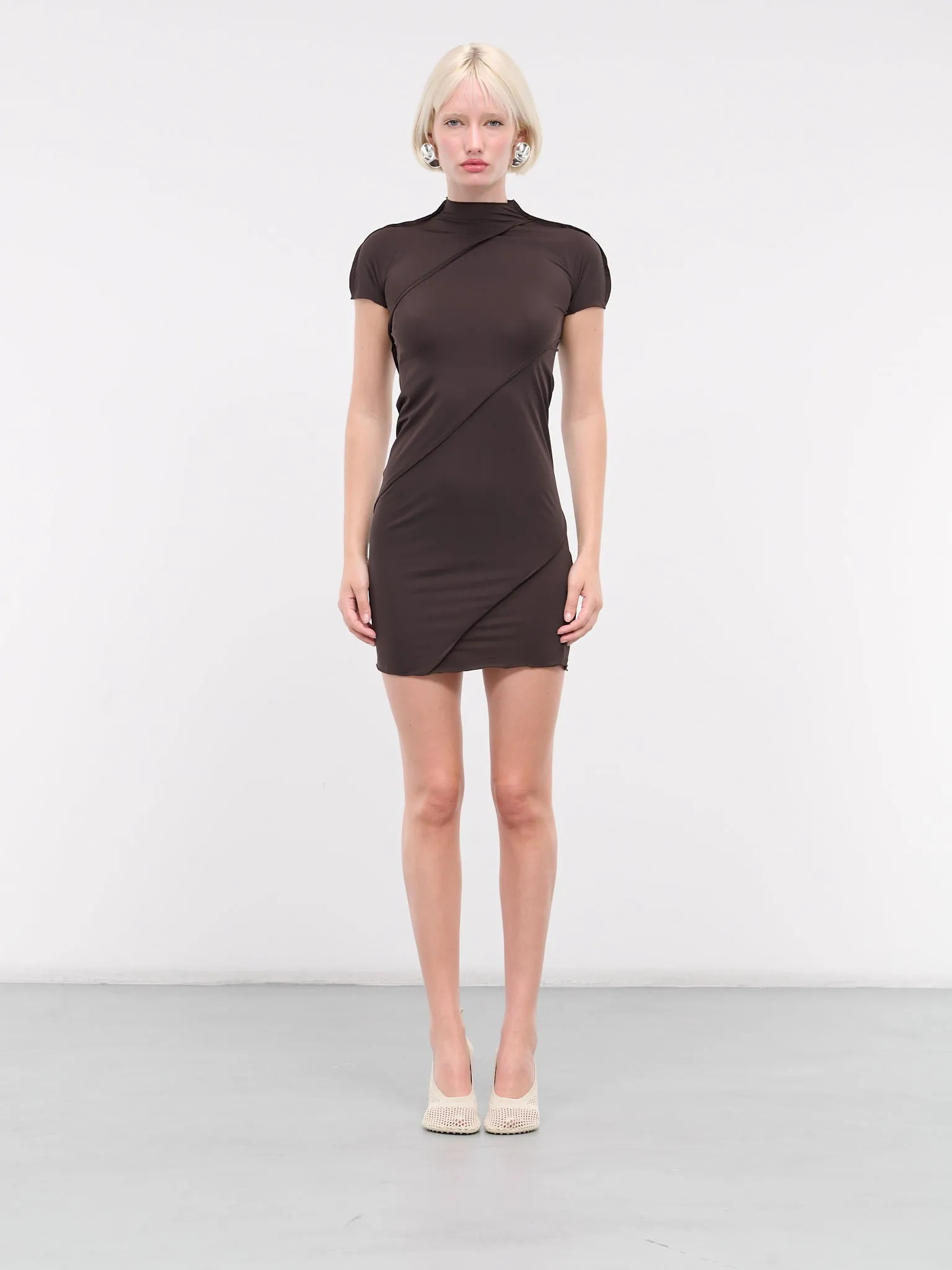 Bias Baby Sleeve Dress (DR50-1E-GANACHE)