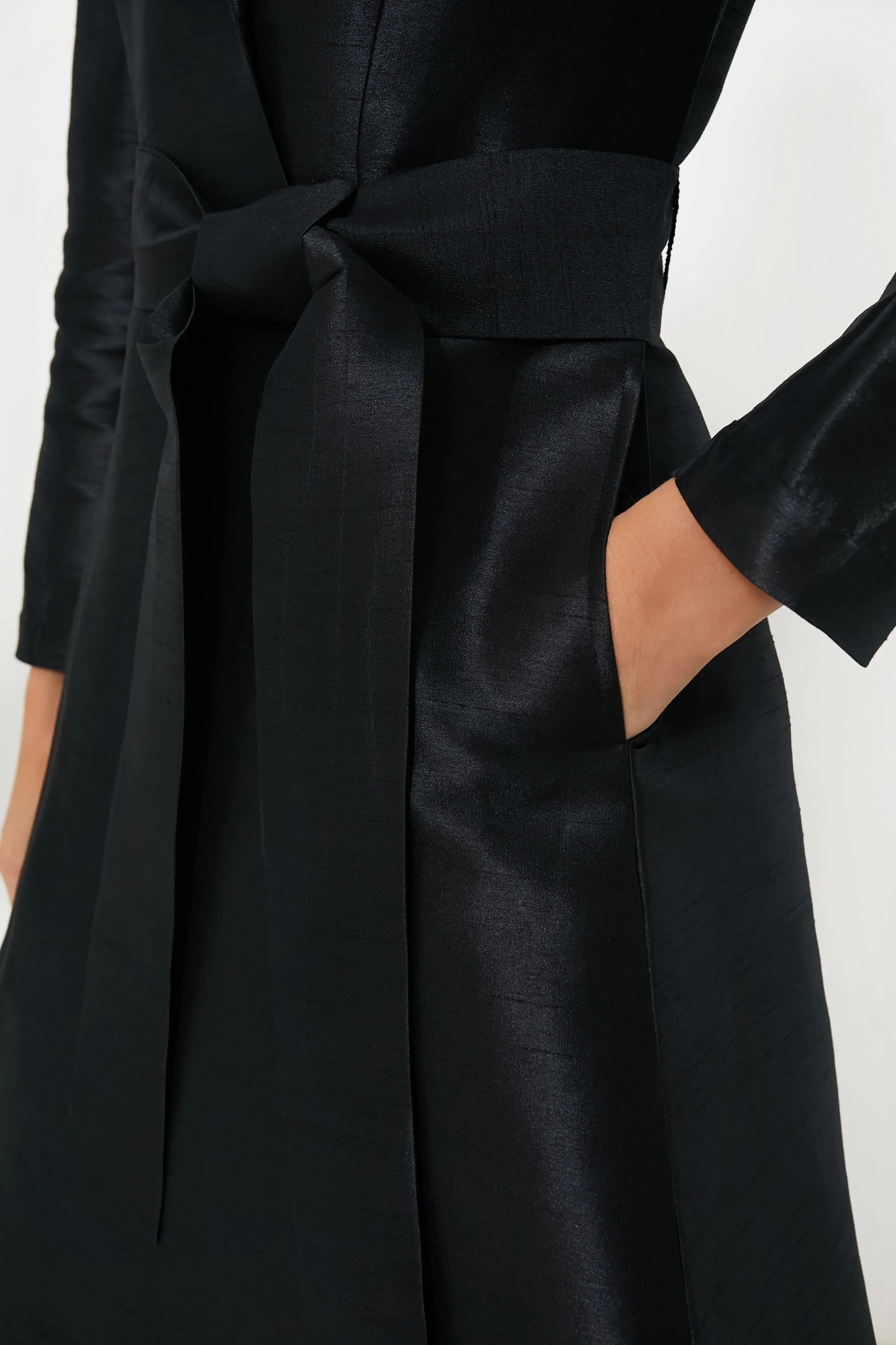 Black Lucille Wrap Dress