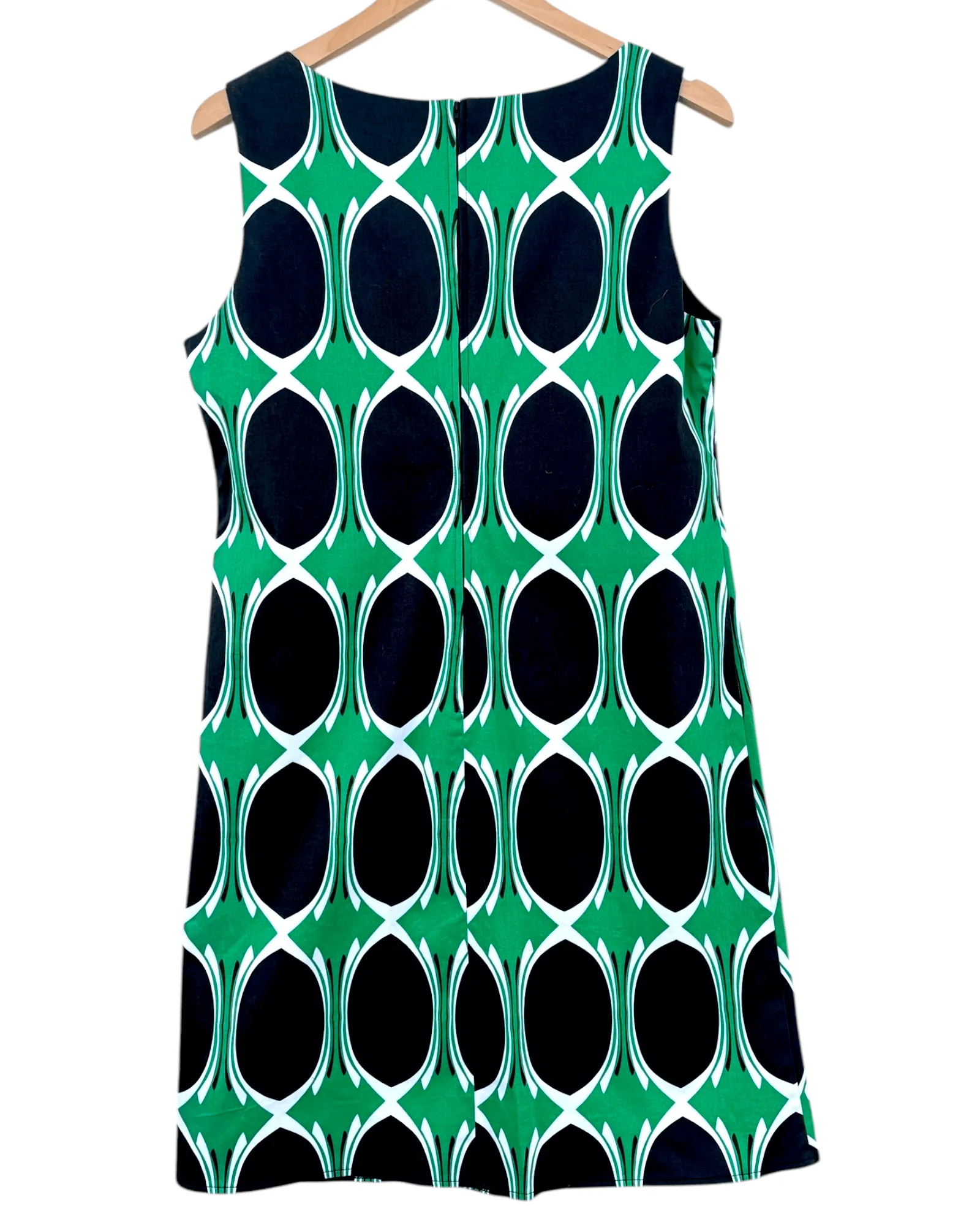 Bright Winter Retro Print Sleeveless Shift Dress