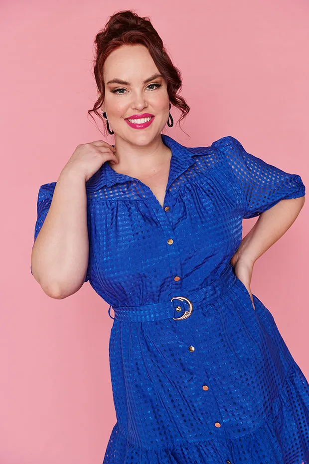 Caroline Cobalt Dress