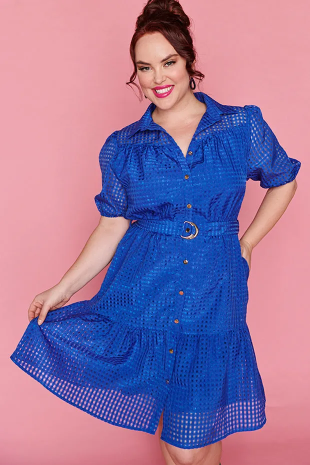 Caroline Cobalt Dress
