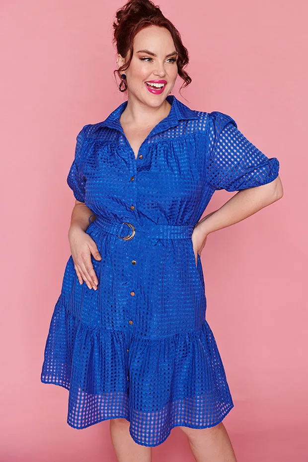 Caroline Cobalt Dress