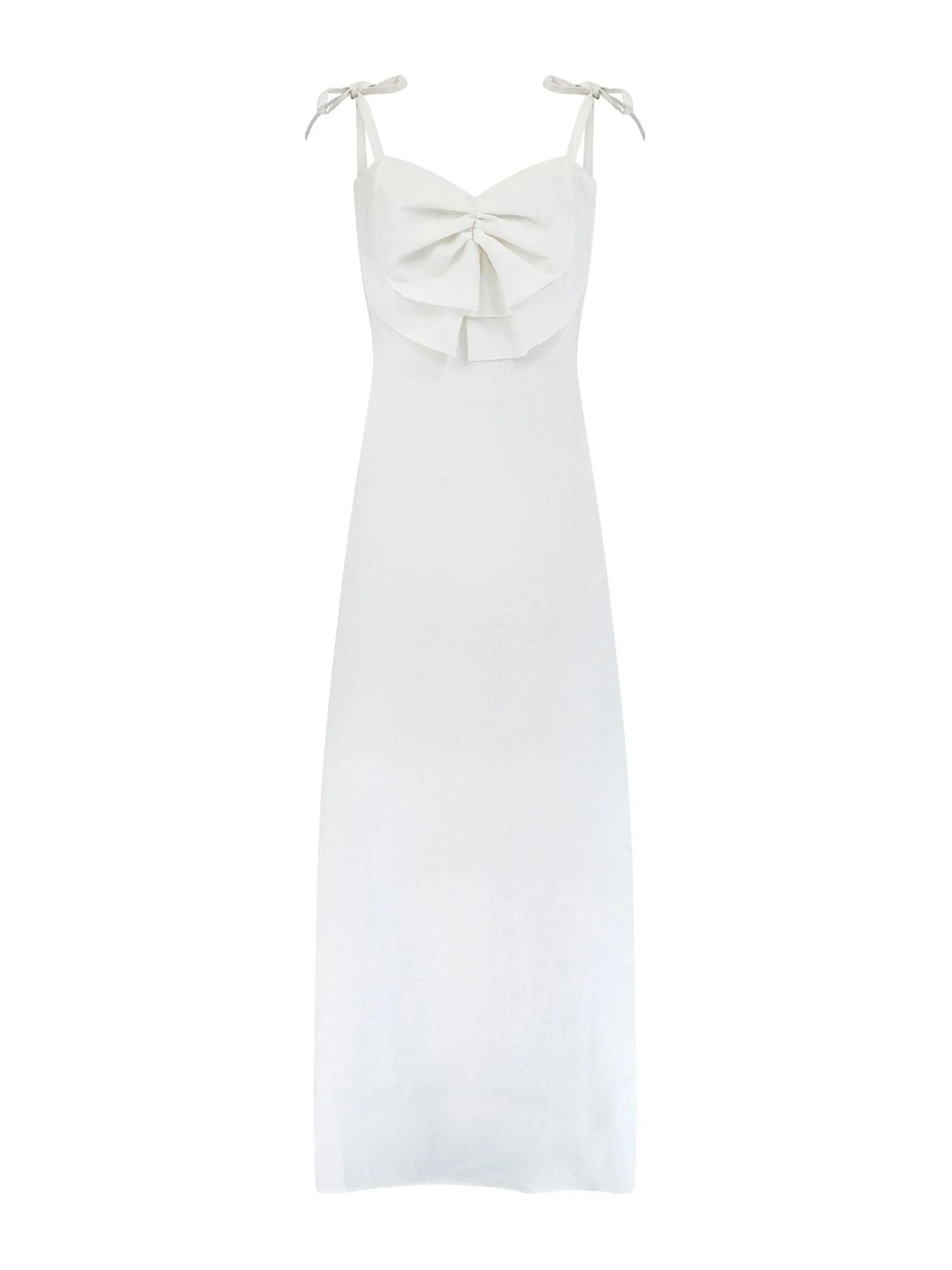 Chantal dress in ivory linen