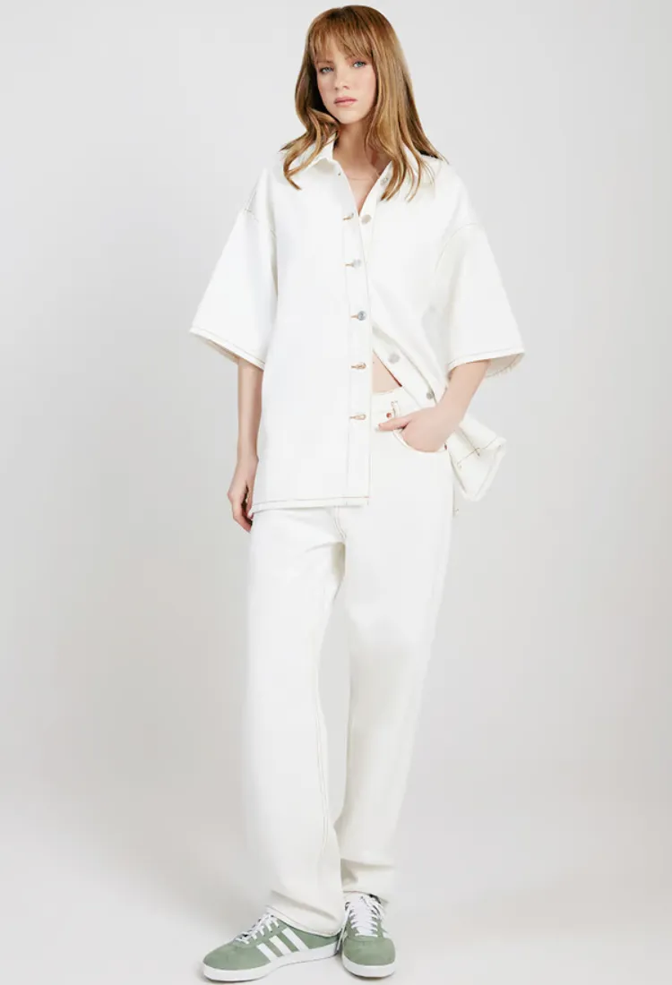 Clara Short Sleeve Shirt White