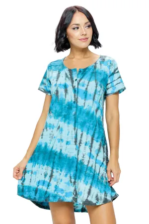 Dress Tie Dye Textured Fabric