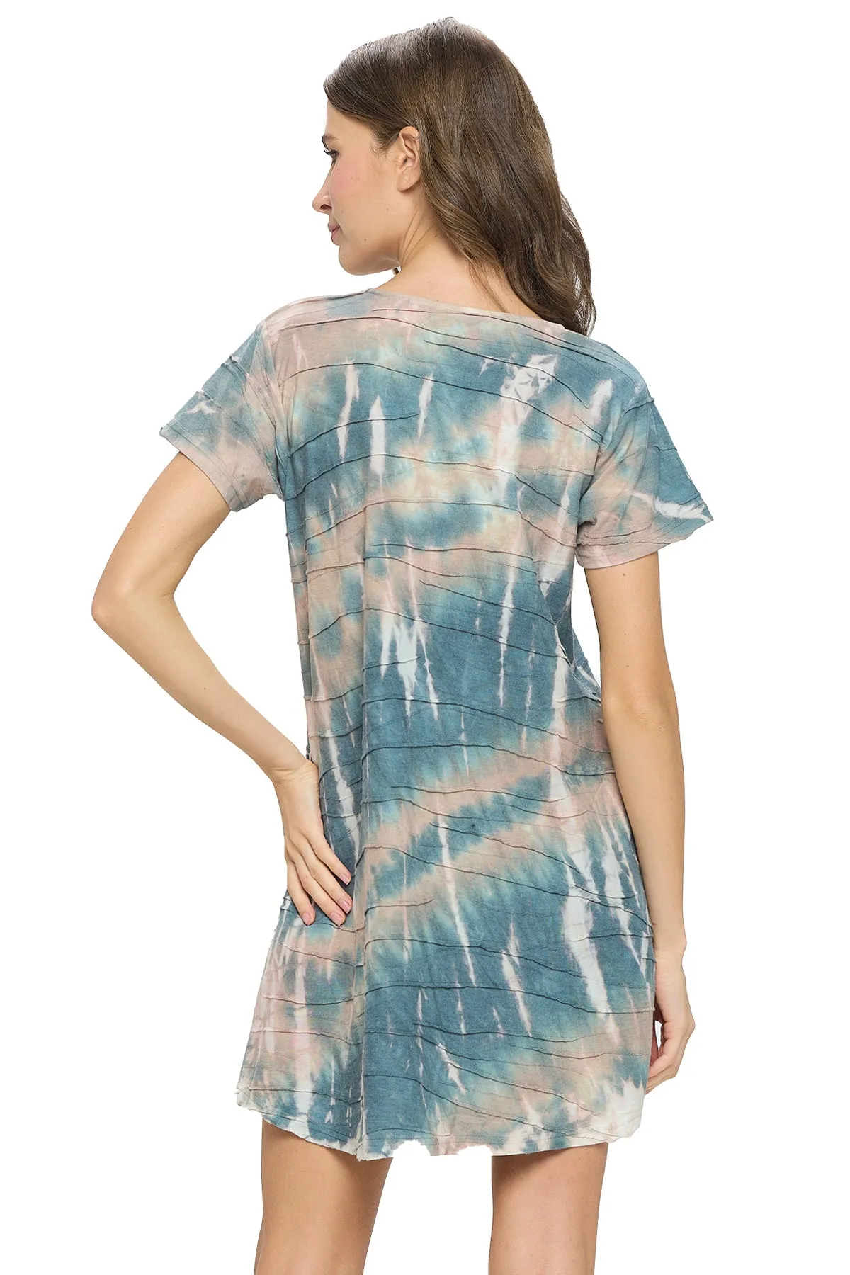Dress Tie Dye Textured Fabric