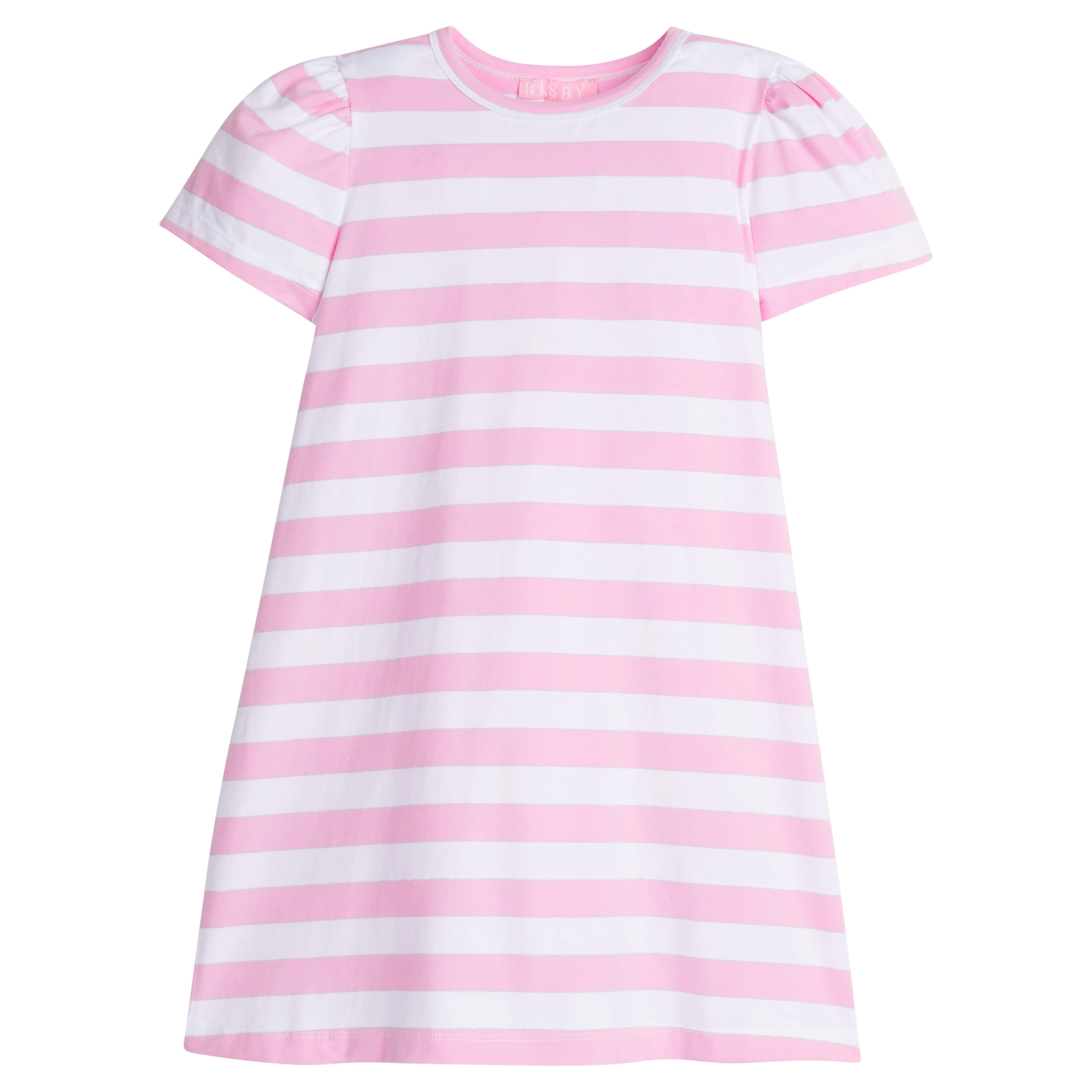 Everyday Dress - Pink Metallic Stripe