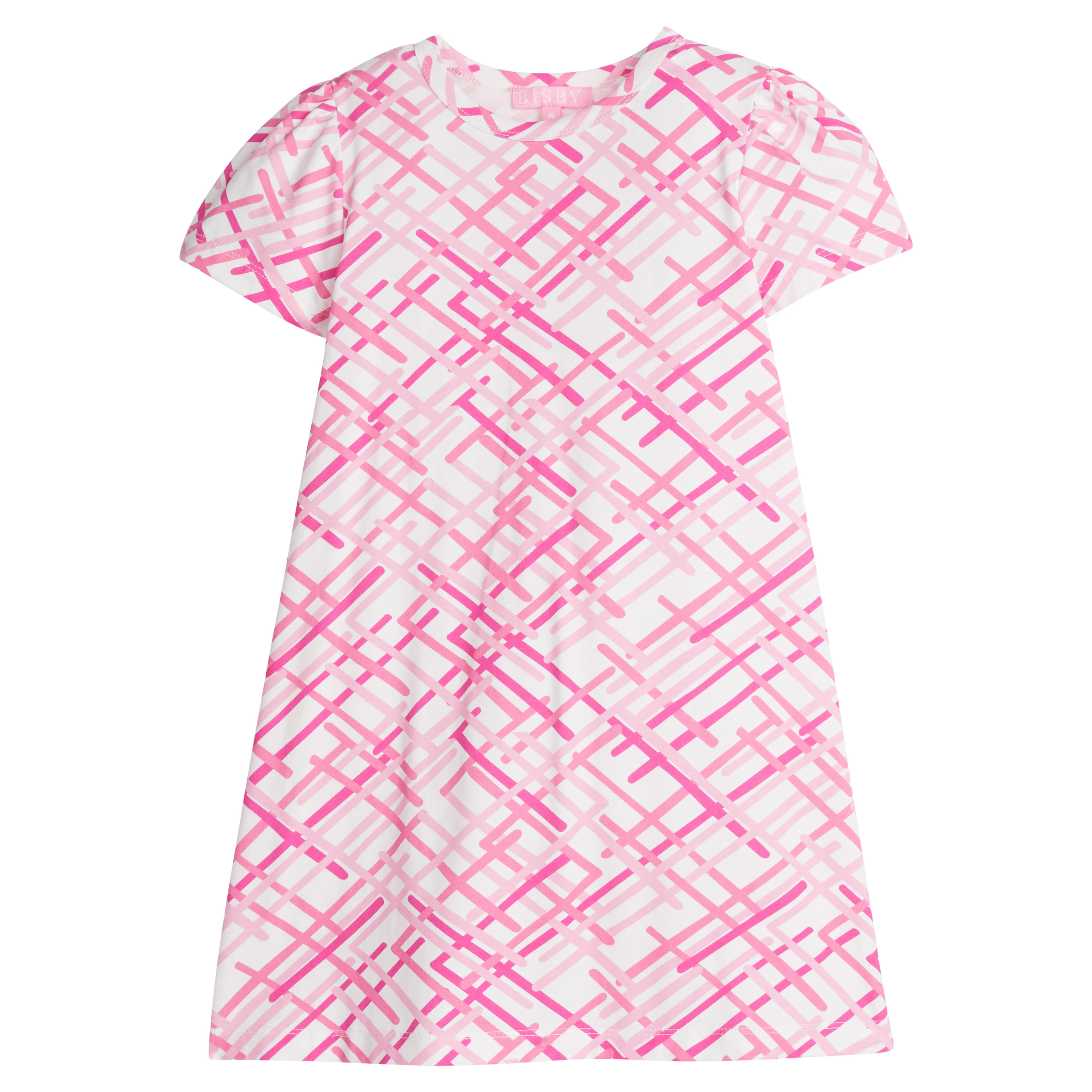 Everyday Dress - Pink Zig Zag