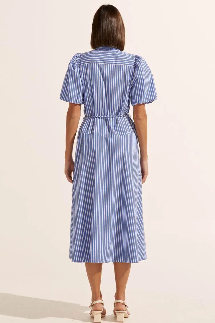 Hark Dress in Pacific Stripe