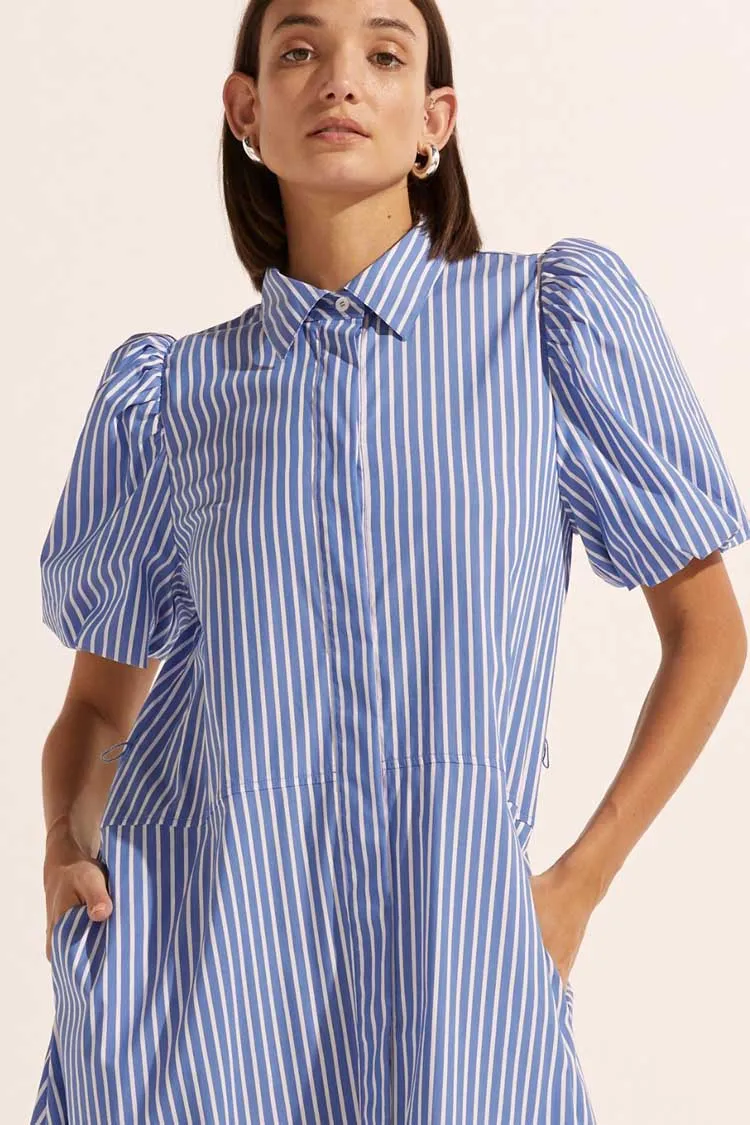 Hark Dress in Pacific Stripe