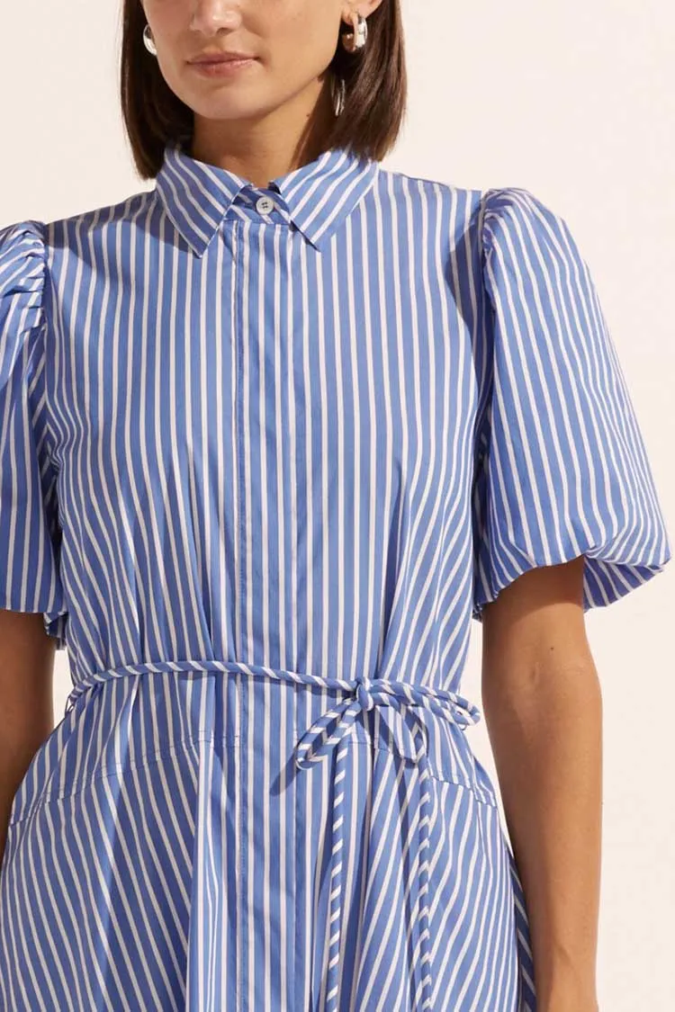 Hark Dress in Pacific Stripe