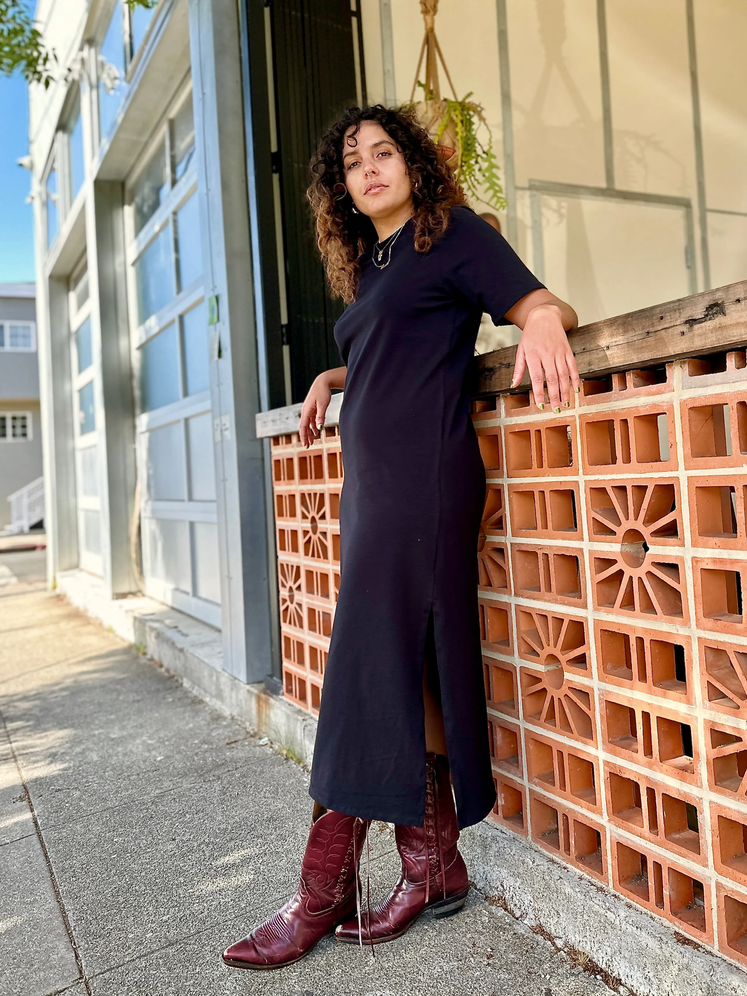 Jersey Maxi Dress Black