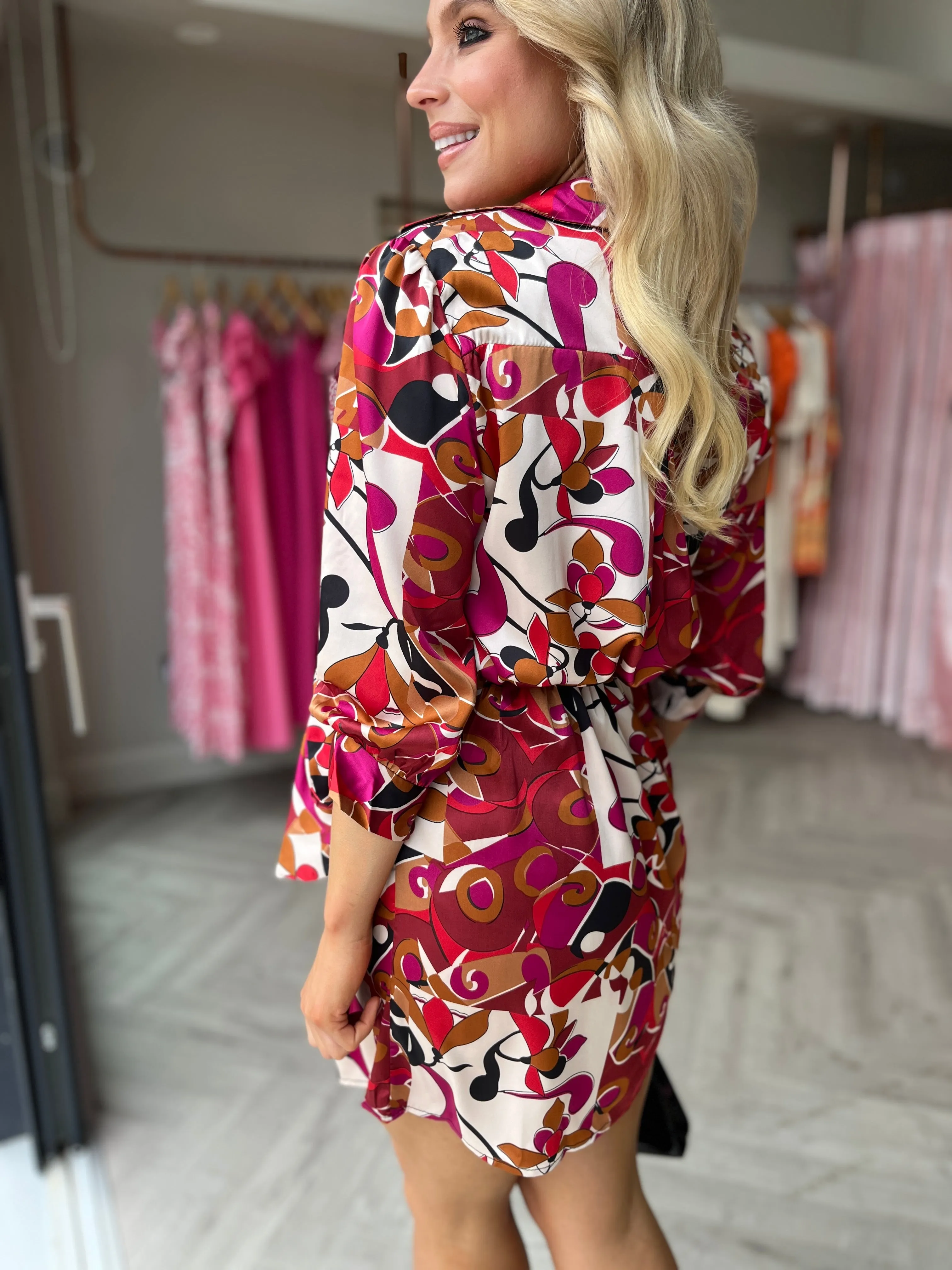 Jewel Cerise Dress