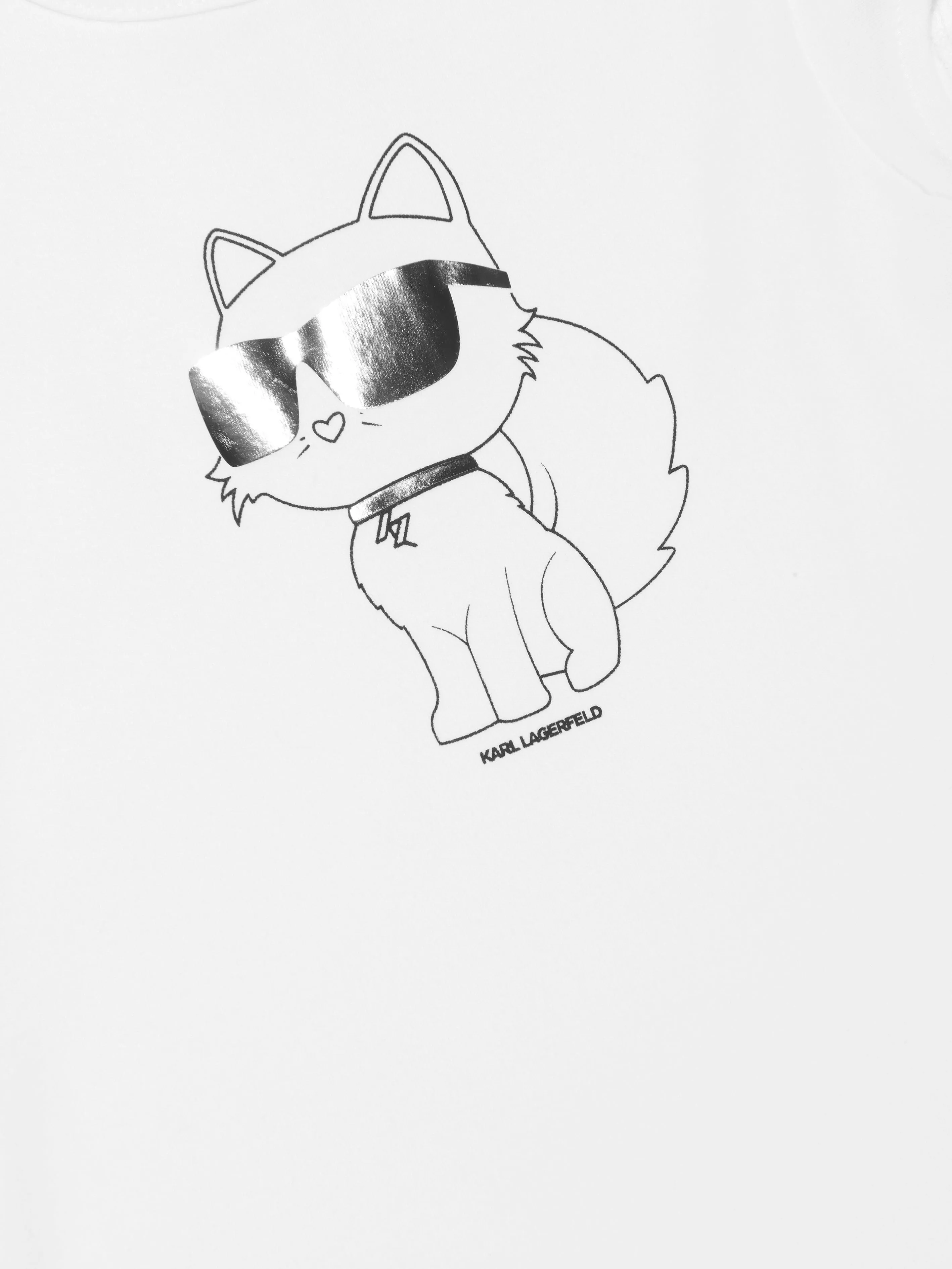 Karl Lagerfeld Baby Girls Choupette Dress in White