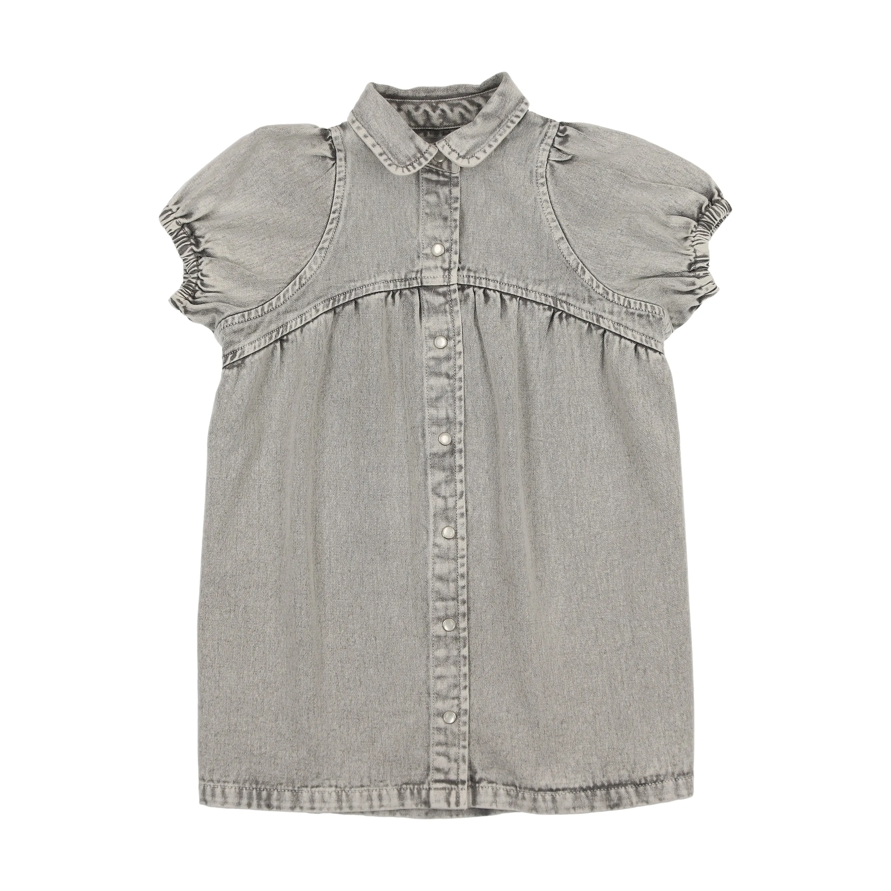 Kin   Kin Blue-Grey Denim Denim Shirt Dress (K203)