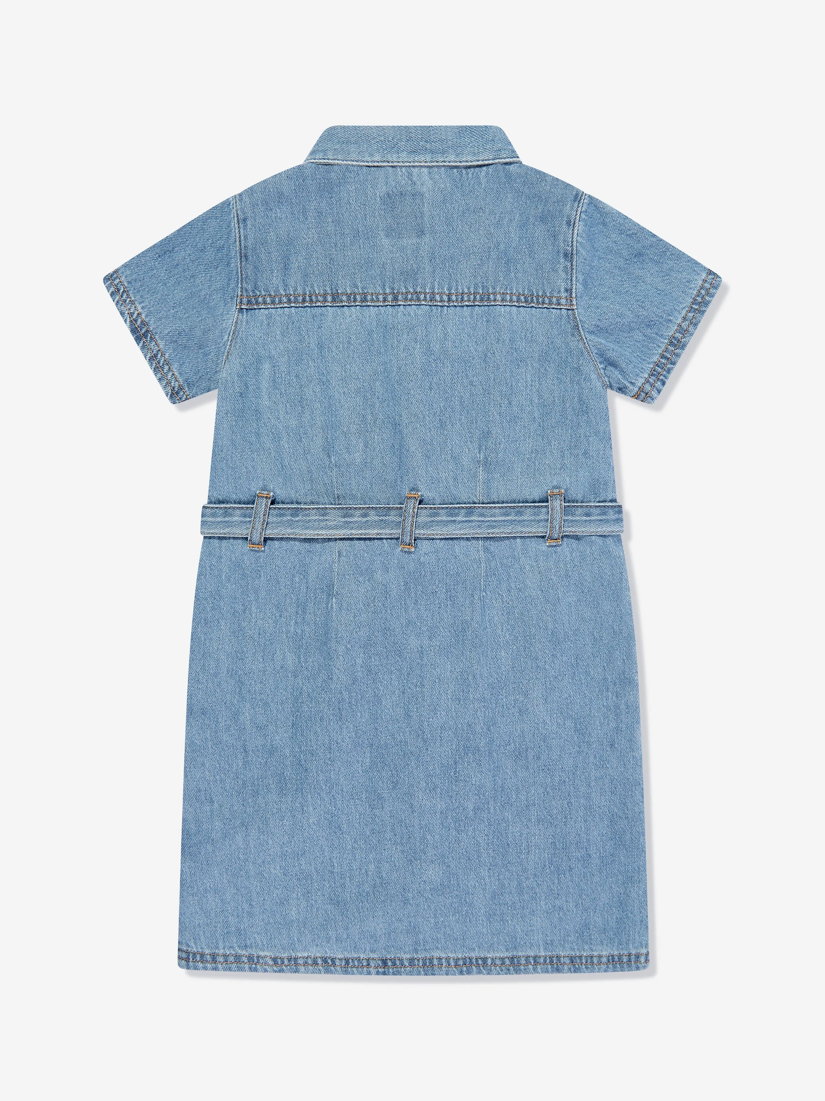 Levi's Wear Girls Organic Utility Dress in Blue