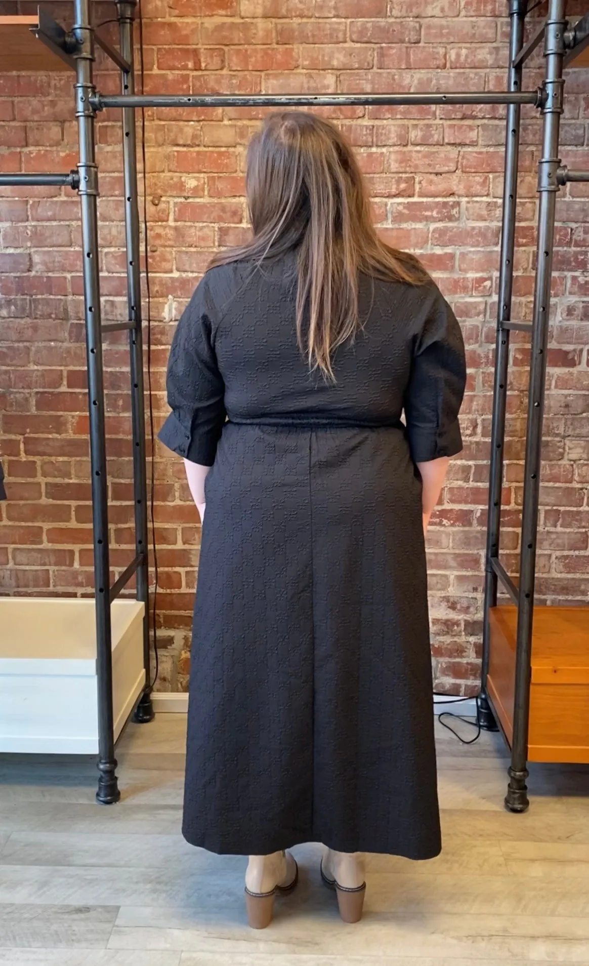 Lucky To Have You Midi Dress | Black