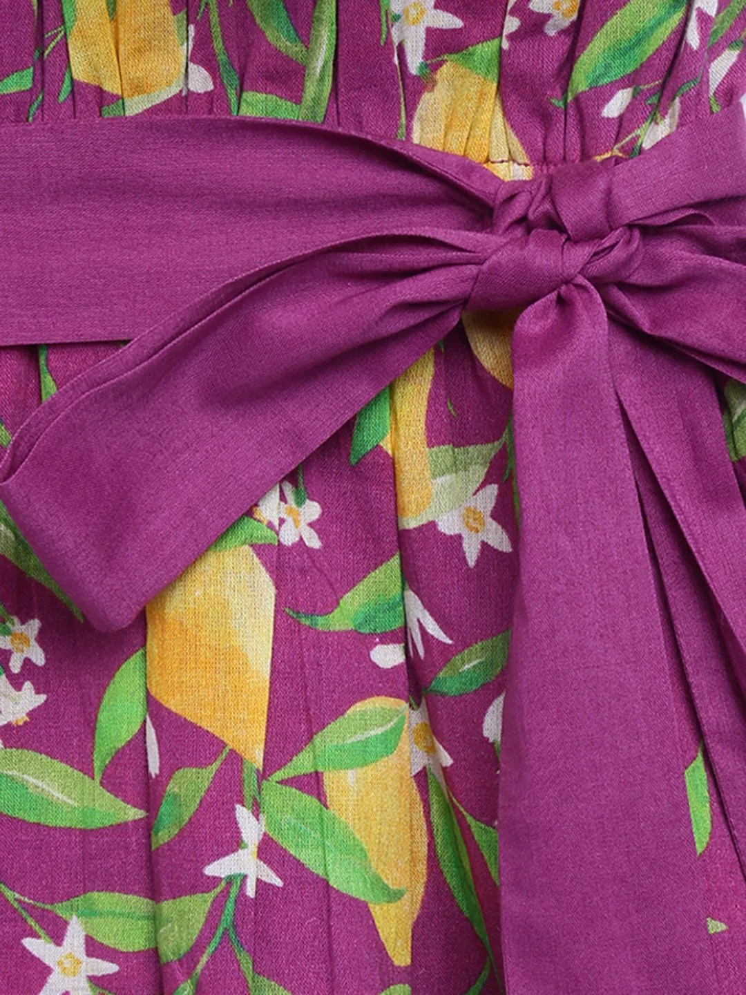 One Shoulder Mango Dress-Purple