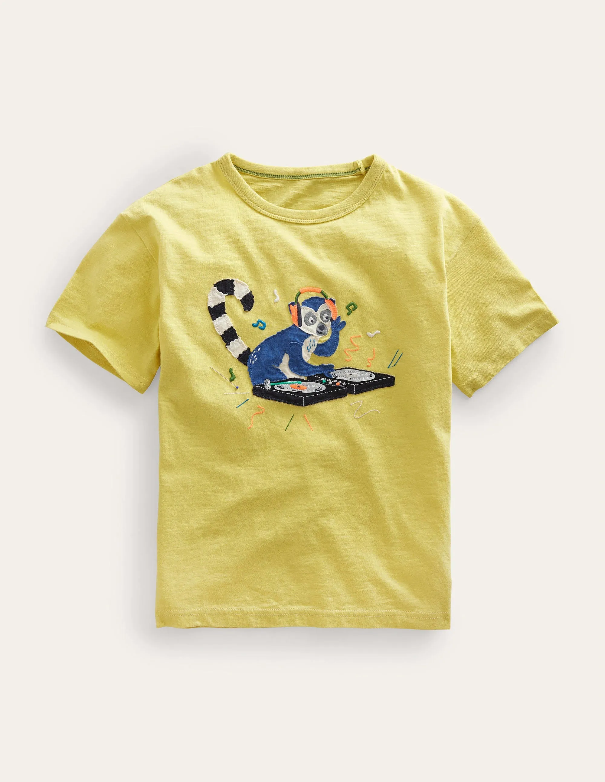 Relaxed Appliqué T-Shirt-Buttercup Yellow