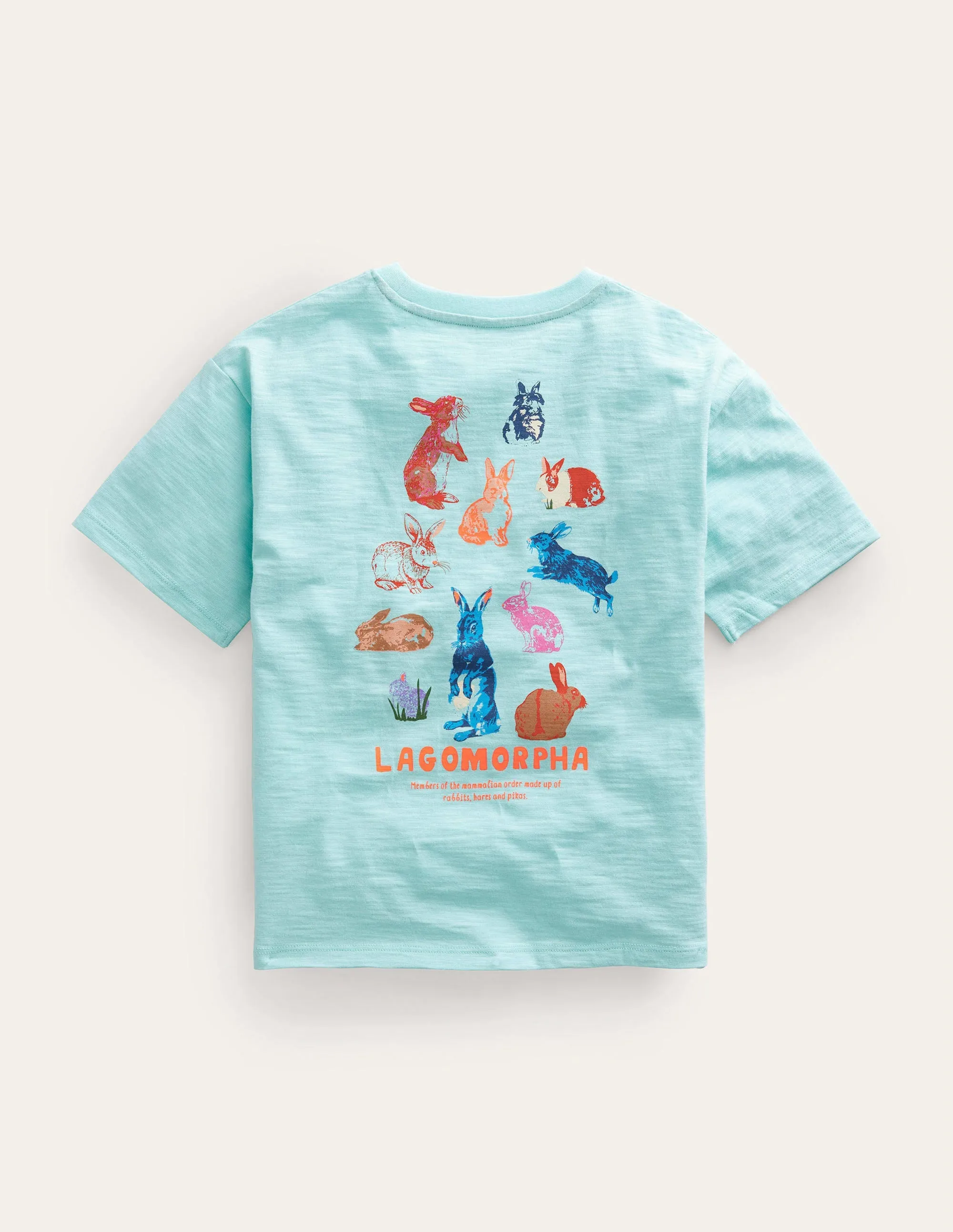 Relaxed Printed T-shirt-Opal Green