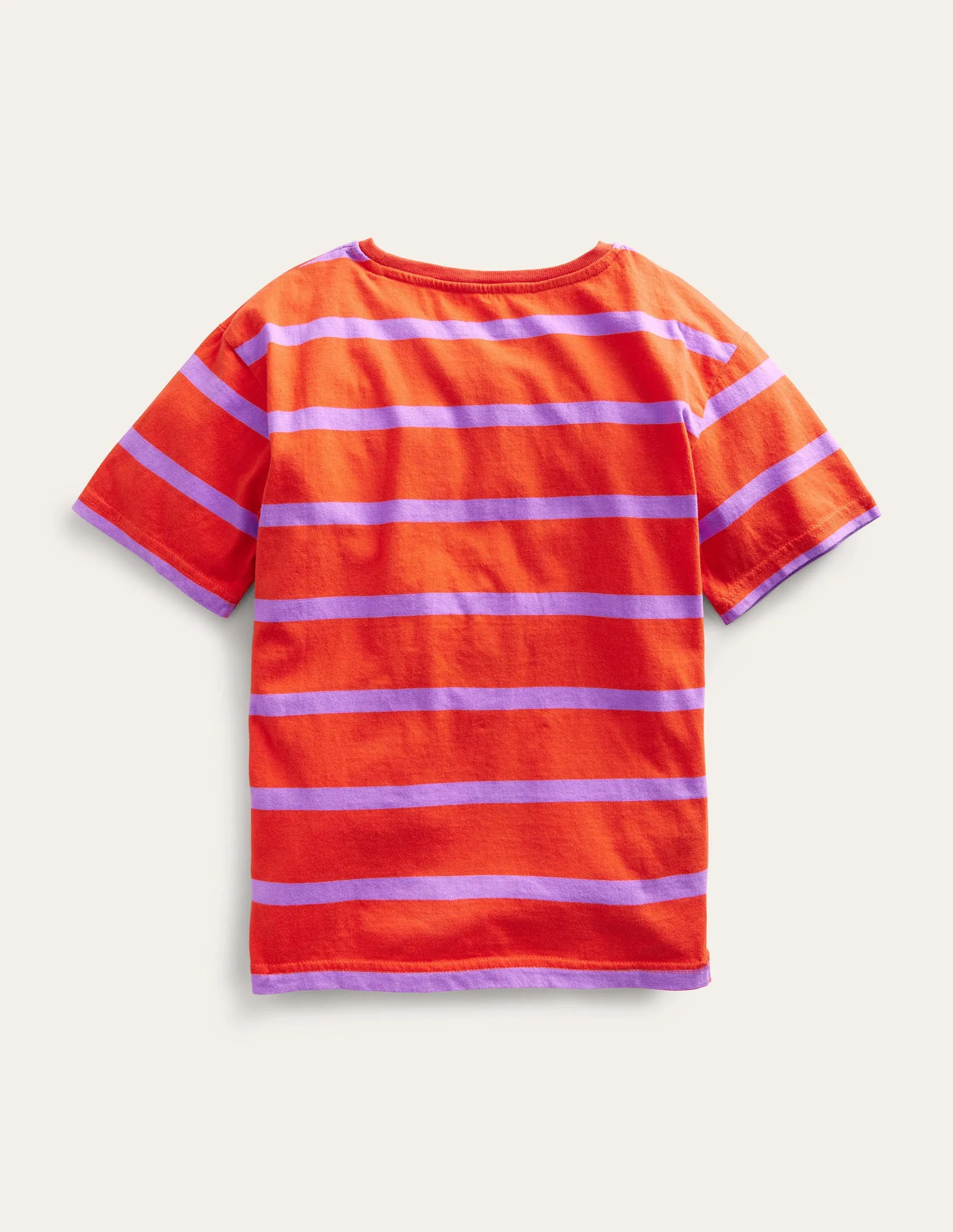 Relaxed T-shirt-Mandarin Orange/ Lupin