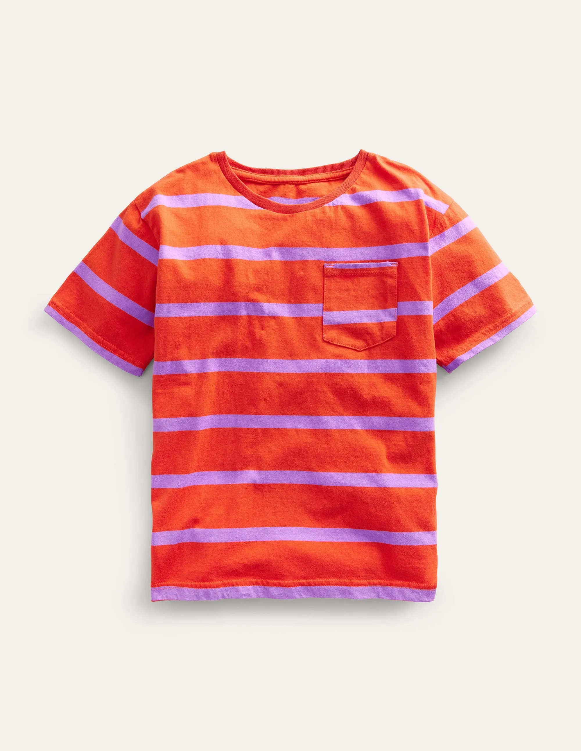 Relaxed T-shirt-Mandarin Orange/ Lupin
