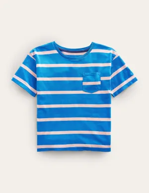 Relaxed T-shirt-Provence Blue/Pink