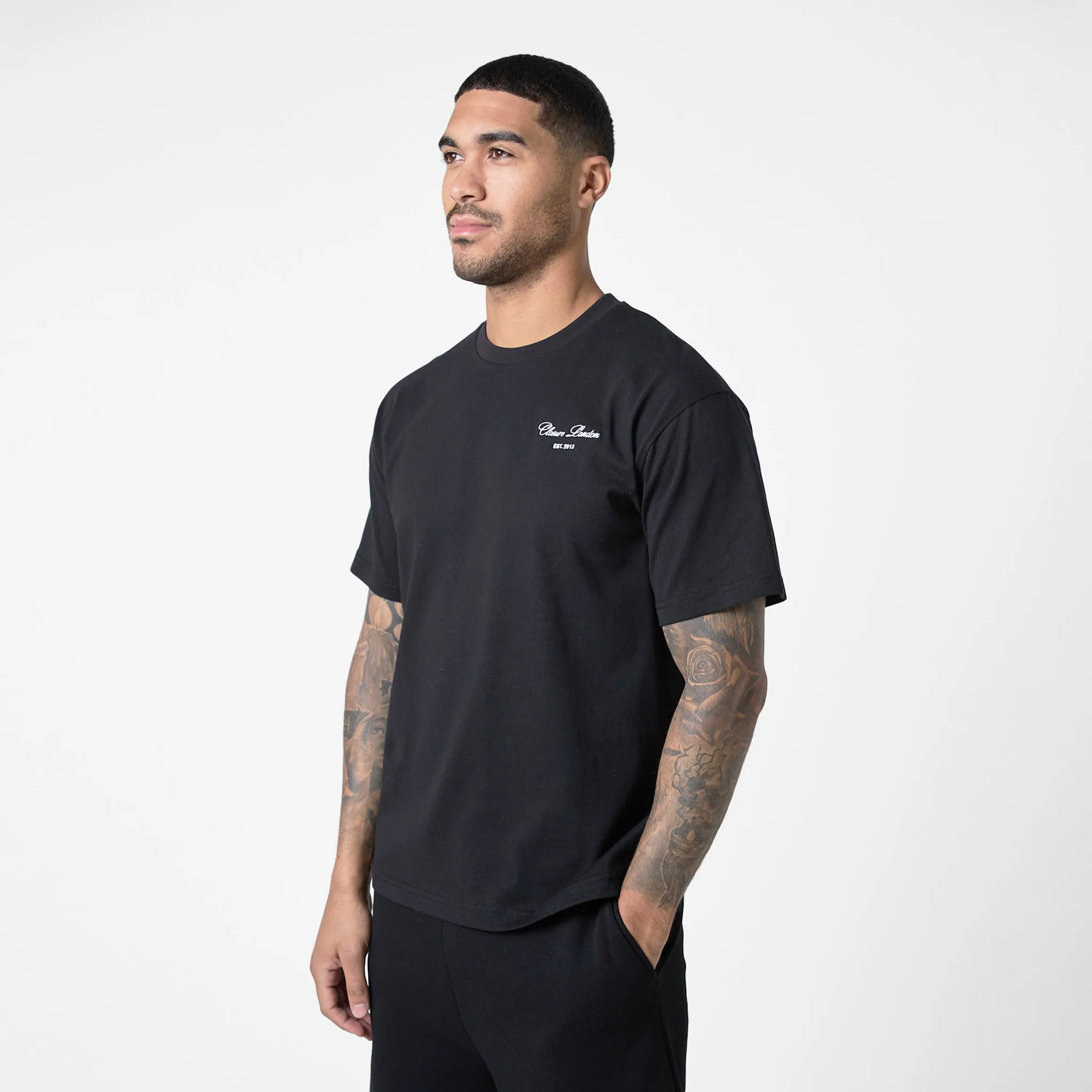 Signature Relaxed Fit Twinset | Black