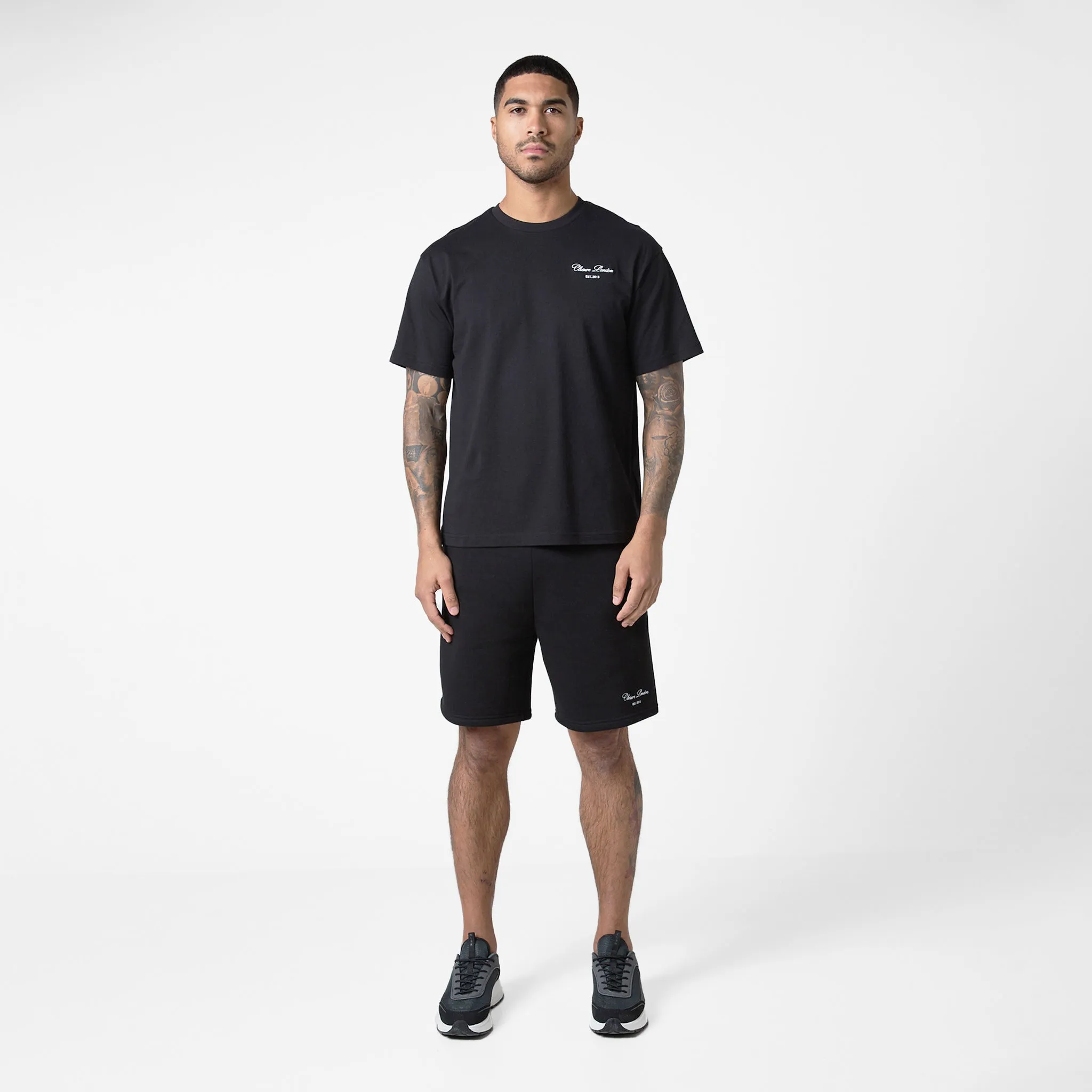 Signature Relaxed Fit Twinset | Black