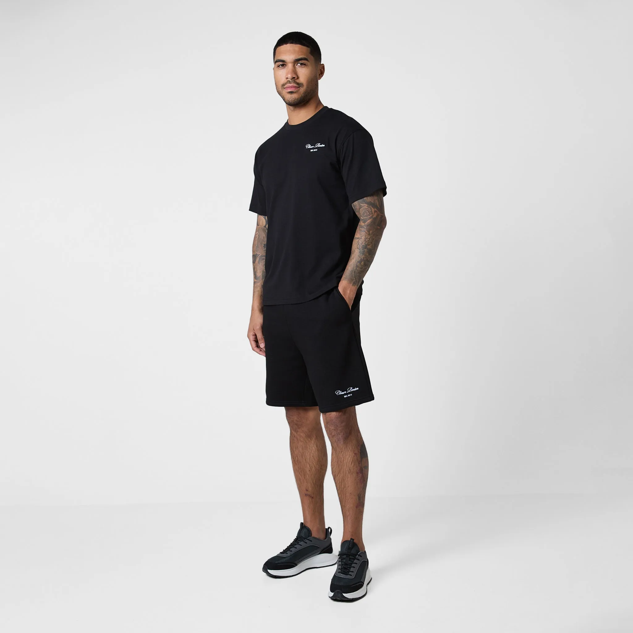Signature Relaxed Fit Twinset | Black