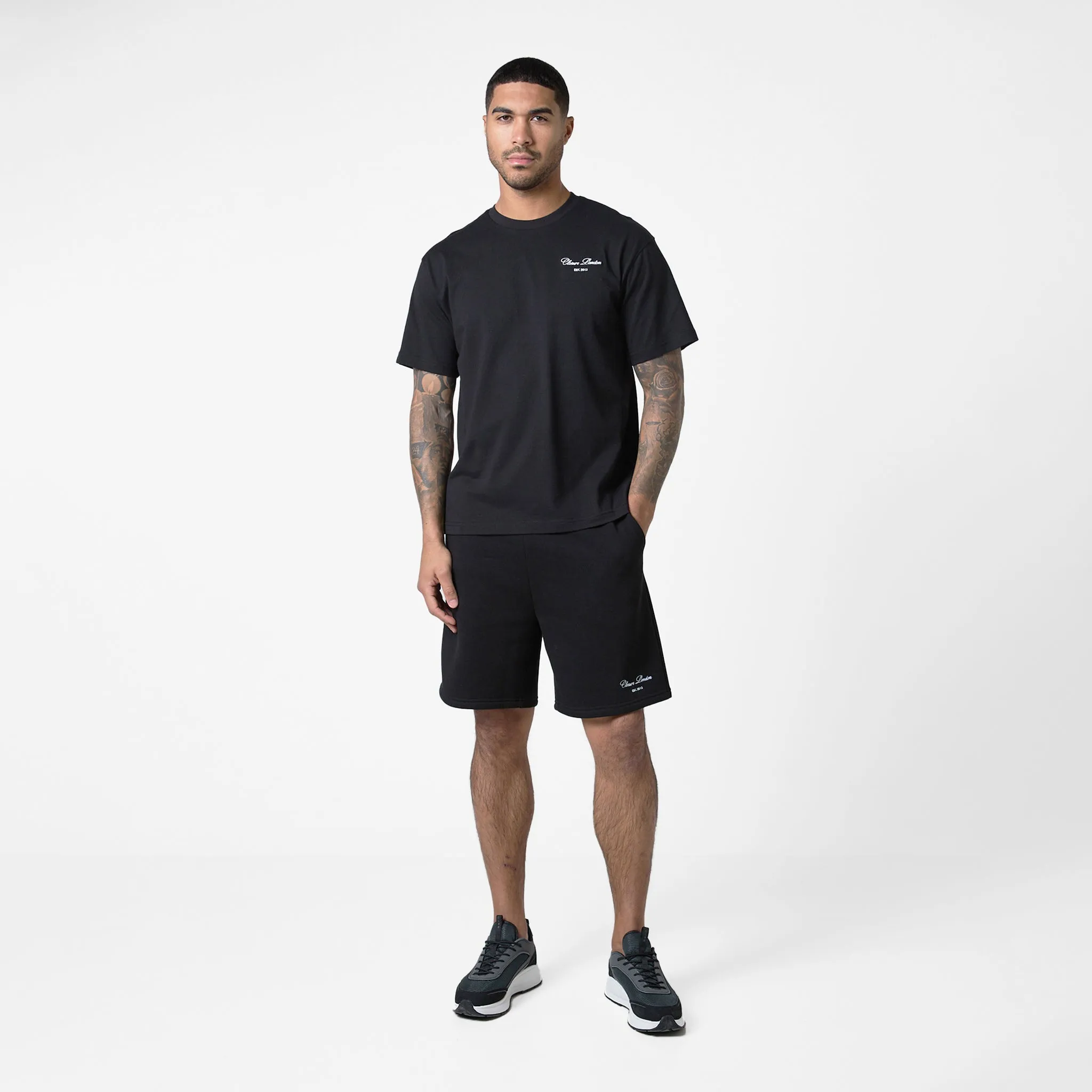 Signature Relaxed Fit Twinset | Black