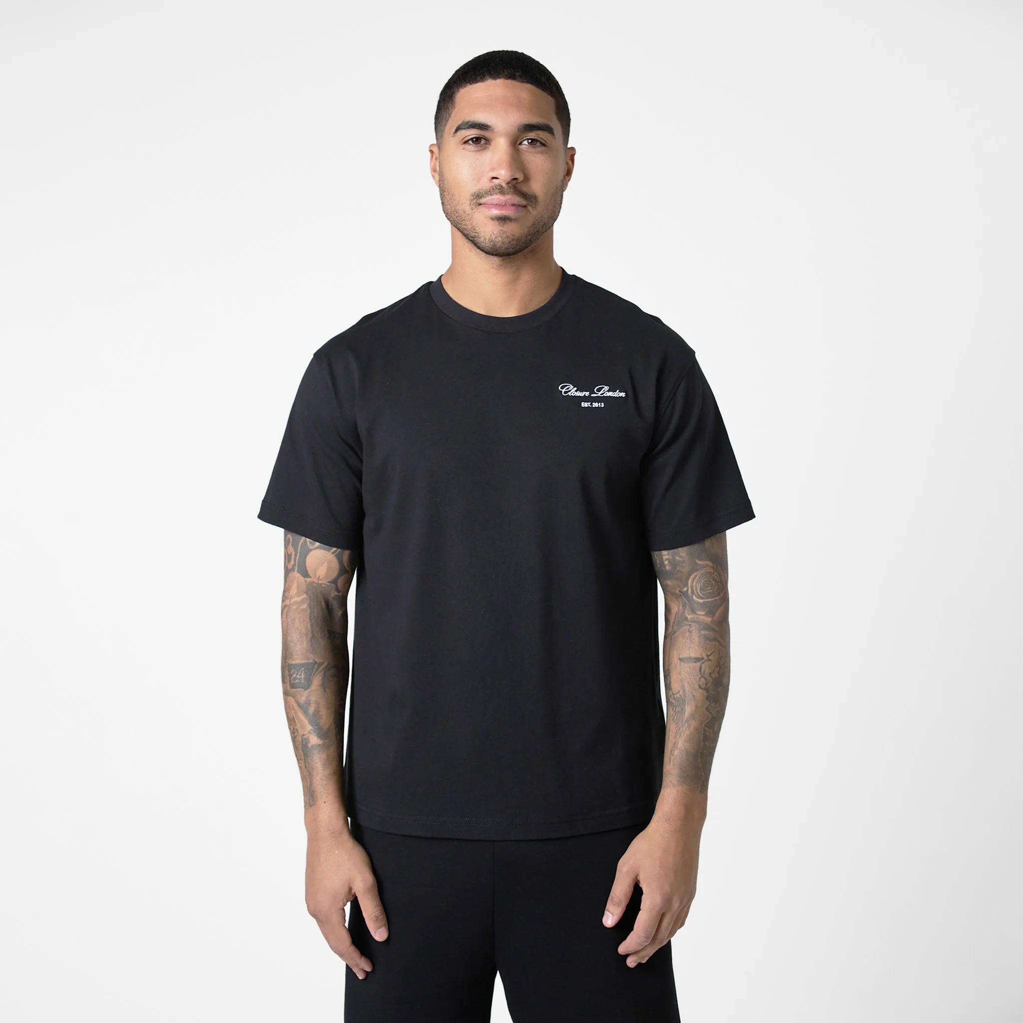 Signature Relaxed Fit Twinset | Black