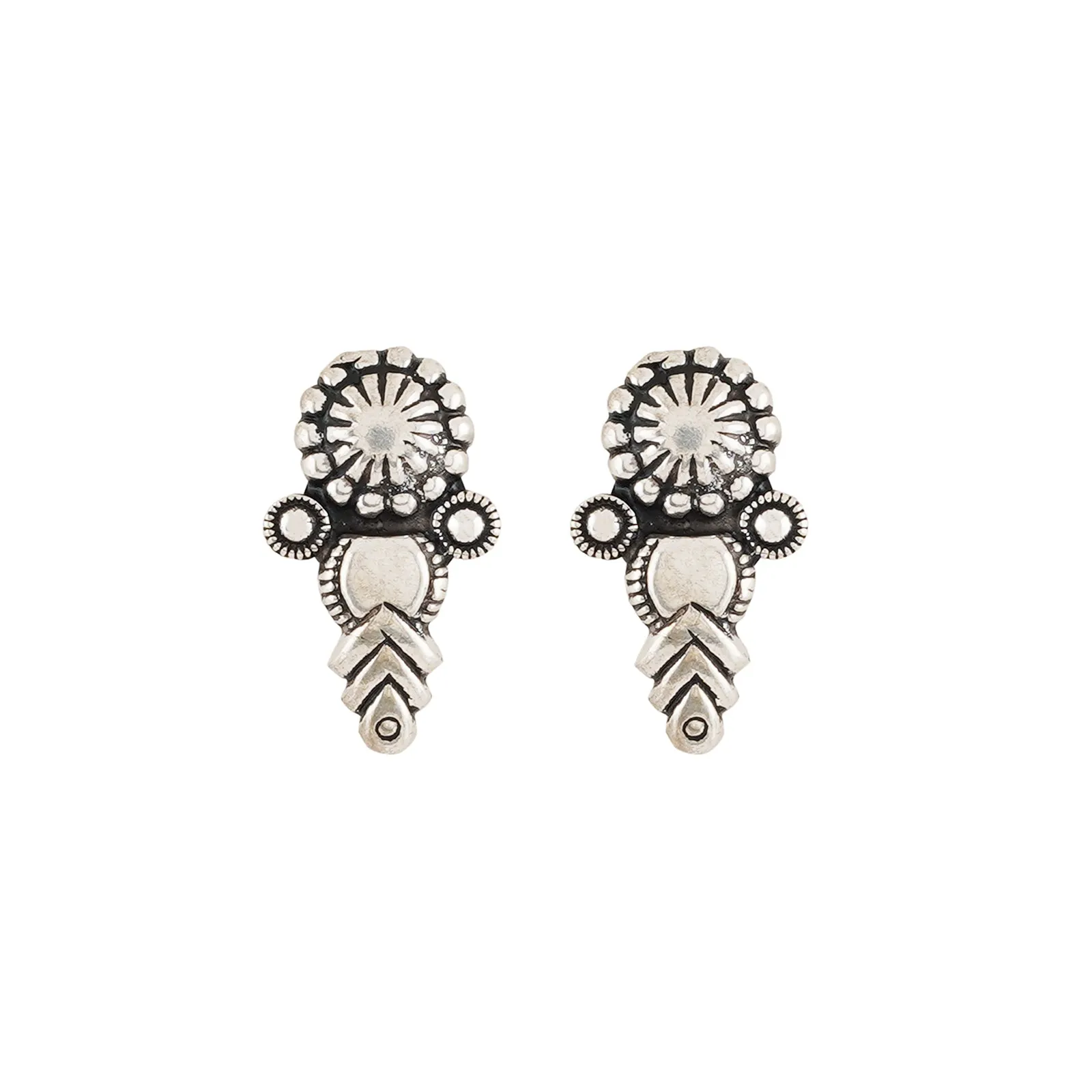 Sitam Silver Oxidised Necklace Set