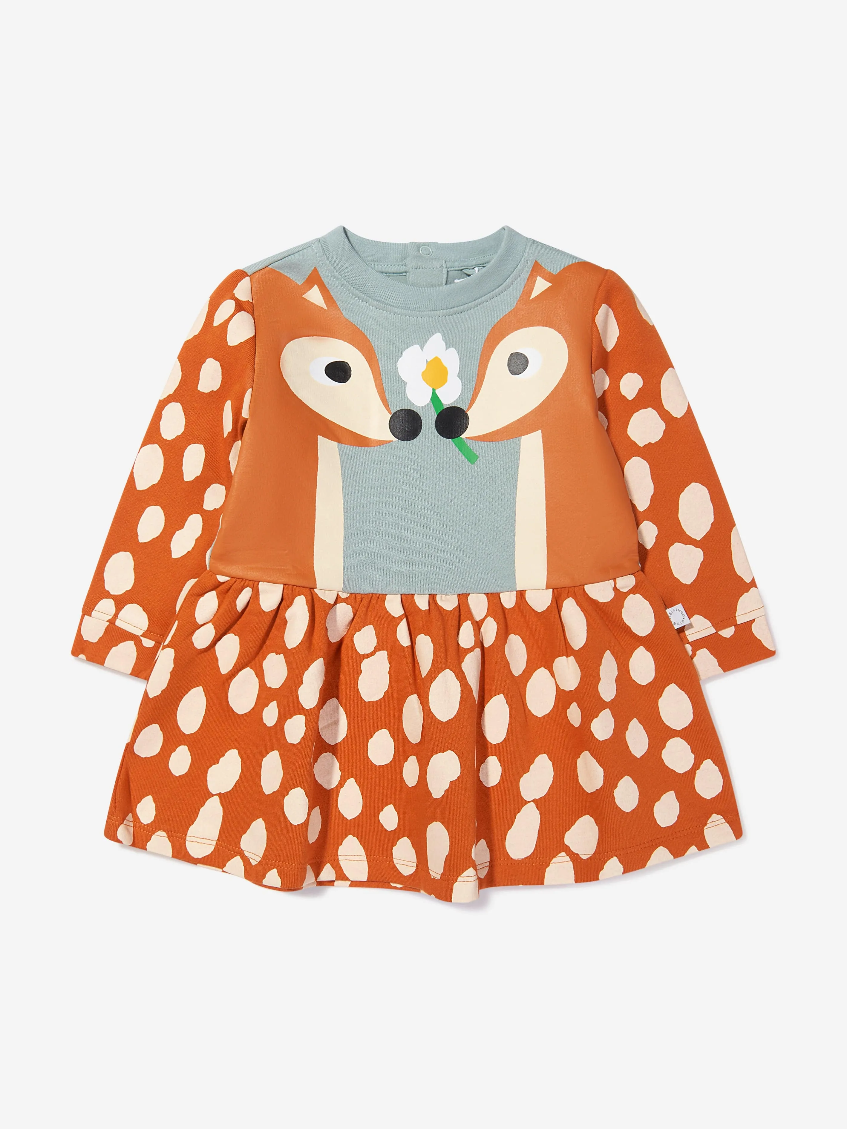 Stella McCartney Baby Girls Long Sleeve Deer Dress