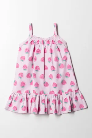 Tg Dropped Waist Dress White