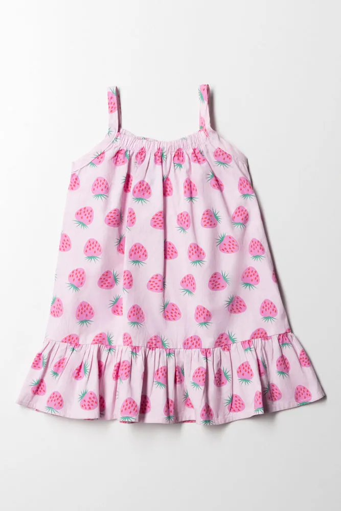 Tg Dropped Waist Dress White