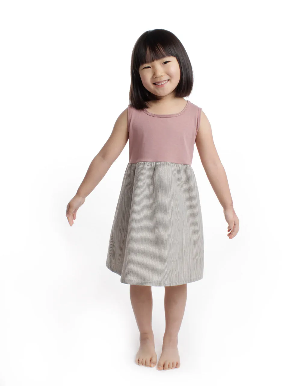 the stripe dress - pink